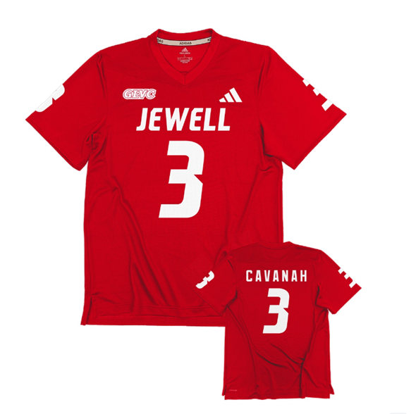 Men's ACTIVE PLAYER Custom Red Stitched Football Jersey